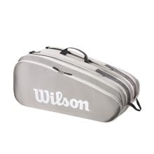 Wilson Tennis Racketbag Tour (Racket bag, 2 main compartments) 2023 stone grey 12-pack